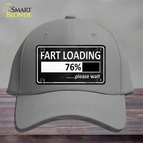 Fart Loading Novelty License Plate Hat Cotton / Gray