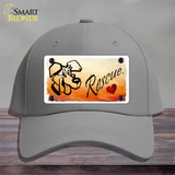 Rescue Dog Novelty License Plate Hat Cotton / Gray