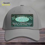 Poppys Place Novelty License Plate Hat Cotton / Gray