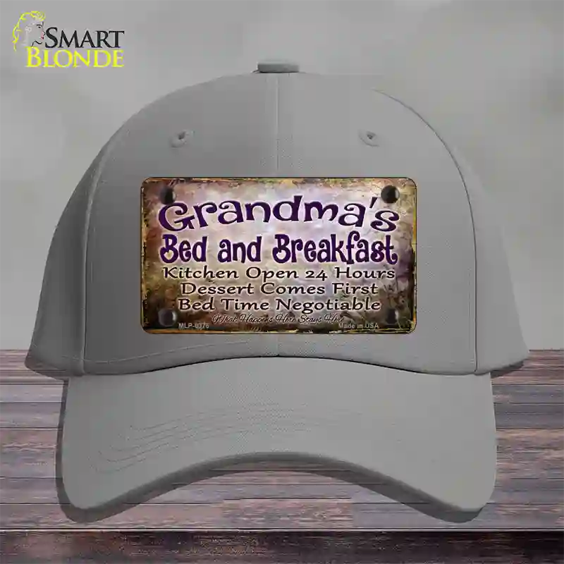 Grandmas Bed & Breakfast Novelty License Plate Hat Cotton / Gray