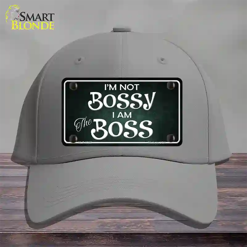 Im Not Bossy Novelty License Plate Hat Cotton / Gray