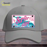 Surfer Girl Novelty License Plate Hat Cotton / Gray