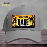 Beach Babe Novelty License Plate Hat Cotton / Gray