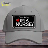 Im A Nurse Novelty License Plate Hat Cotton / Gray