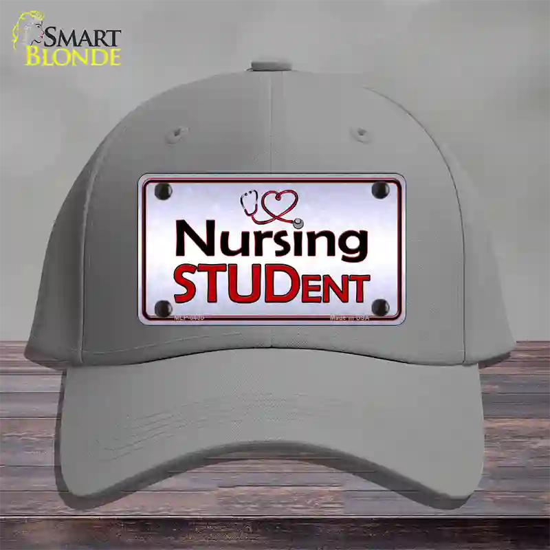 Nursing Student Novelty License Plate Hat Cotton / Gray