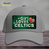 This Girl Loves Her Celtics Novelty License Plate Hat Cotton / Gray