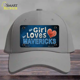 This Girl Loves Her Mavericks Novelty License Plate Hat Cotton / Gray