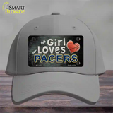 This Girl Loves Her Pacers Novelty License Plate Hat Cotton / Gray