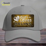 This Girl Loves Her Bruins Novelty License Plate Hat Cotton / Gray