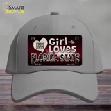 This Girl Loves Florida State Novelty License Plate Hat Cotton / Gray