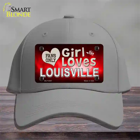 This Girl Loves Louisville Novelty License Plate Hat Cotton / Gray