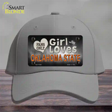 This Girl Loves Oklahoma State Novelty License Plate Hat Cotton / Gray