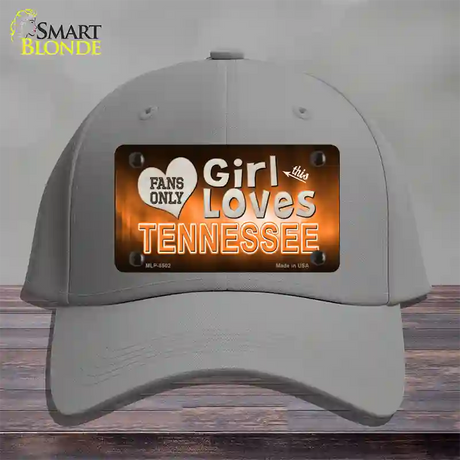 This Girl Loves Tennessee Novelty License Plate Hat Cotton / Gray