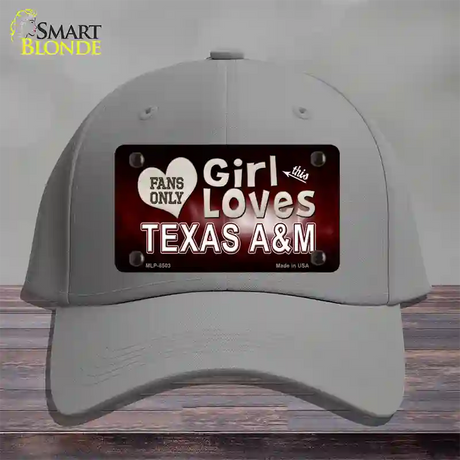 This Girl Loves Texas A&M Novelty License Plate Hat Cotton / Gray