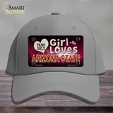 This Girl Loves Arizona State Novelty License Plate Hat Cotton / Gray