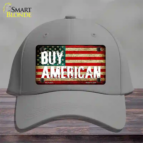 Buy American Novelty License Plate Hat Cotton / Gray