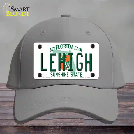 Lehigh FL Novelty License Plate Hat Cotton / Gray