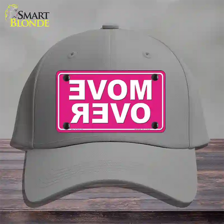 Move Over Pink Novelty License Plate Hat Cotton / Gray