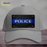 Police Thin Blue Line Novelty License Plate Hat Cotton / Gray