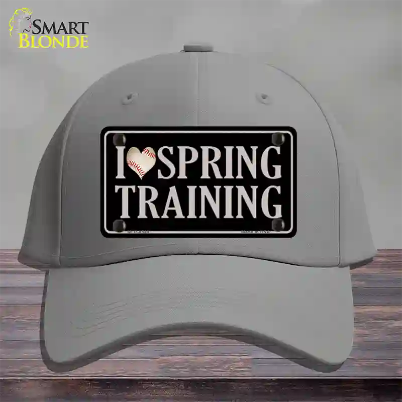 I Love Spring Training Novelty License Plate Hat Cotton / Gray