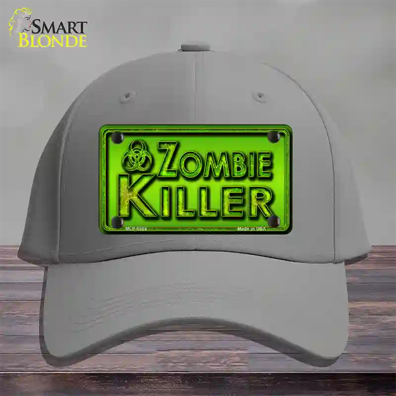 Zombie Killer Novelty License Plate Hat Cotton / Gray