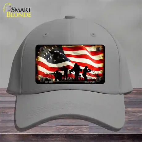 American Freedom Fighters Novelty License Plate Hat Cotton / Gray