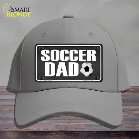 Soccer Dad Novelty License Plate Hat Cotton / Gray