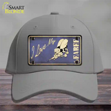 I Love My Seabee Novelty License Plate Hat Cotton / Gray