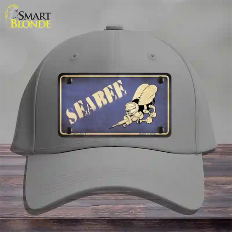 Seabee Novelty License Plate Hat Cotton / Gray