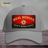 Real Heroes Red Novelty License Plate Hat Cotton / Gray