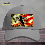 California Love Novelty License Plate Hat Cotton / Gray