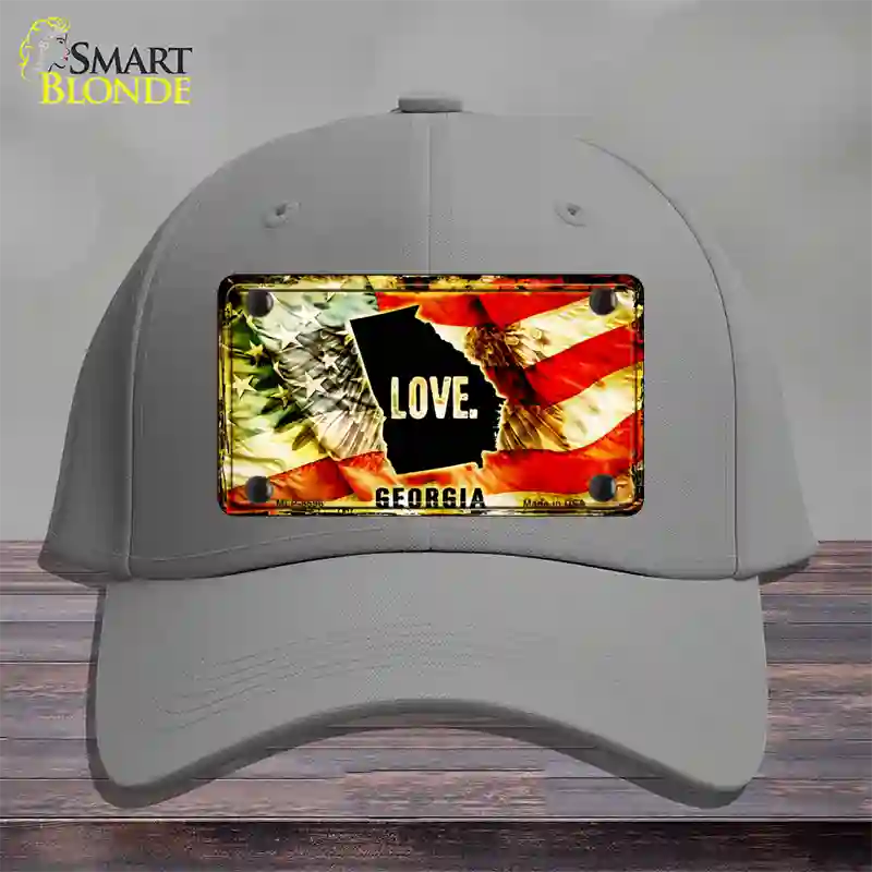 Georgia Love Novelty License Plate Hat Cotton / Gray