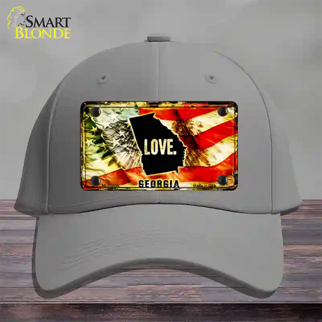 Georgia Love Novelty License Plate Hat Cotton / Gray