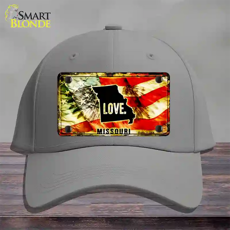 Missouri Love Novelty License Plate Hat Cotton / Gray