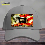 Montana Love Novelty License Plate Hat Cotton / Gray