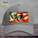 North Carolina Love Novelty License Plate Hat Cotton / Gray