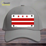 Washington DC Flag Novelty License Plate Hat Cotton / Gray