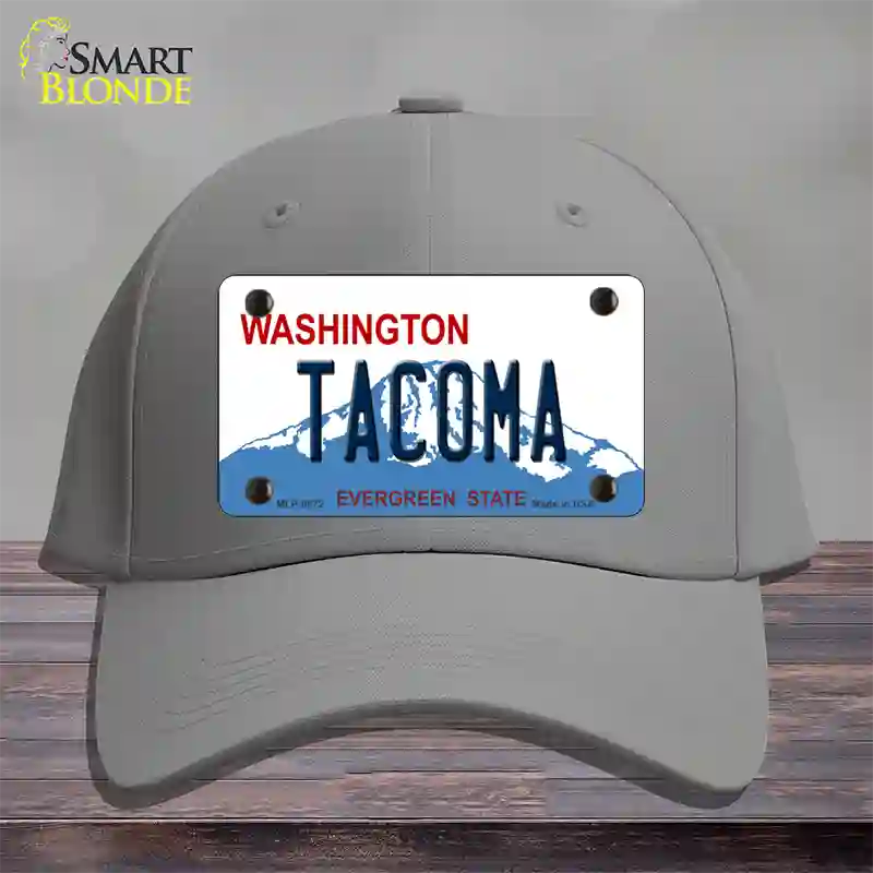 Tacoma Washington Novelty License Plate Hat Cotton / Gray