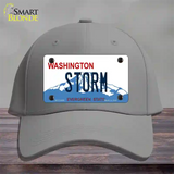 Storm Washington Novelty License Plate Hat Cotton / Gray