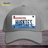 Huskies Washington Novelty License Plate Hat Cotton / Gray