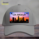 Los Angeles Silhouette Novelty License Plate Hat Cotton / Gray