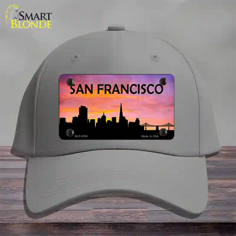 San Francisco Silhouette Novelty License Plate Hat Cotton / Gray