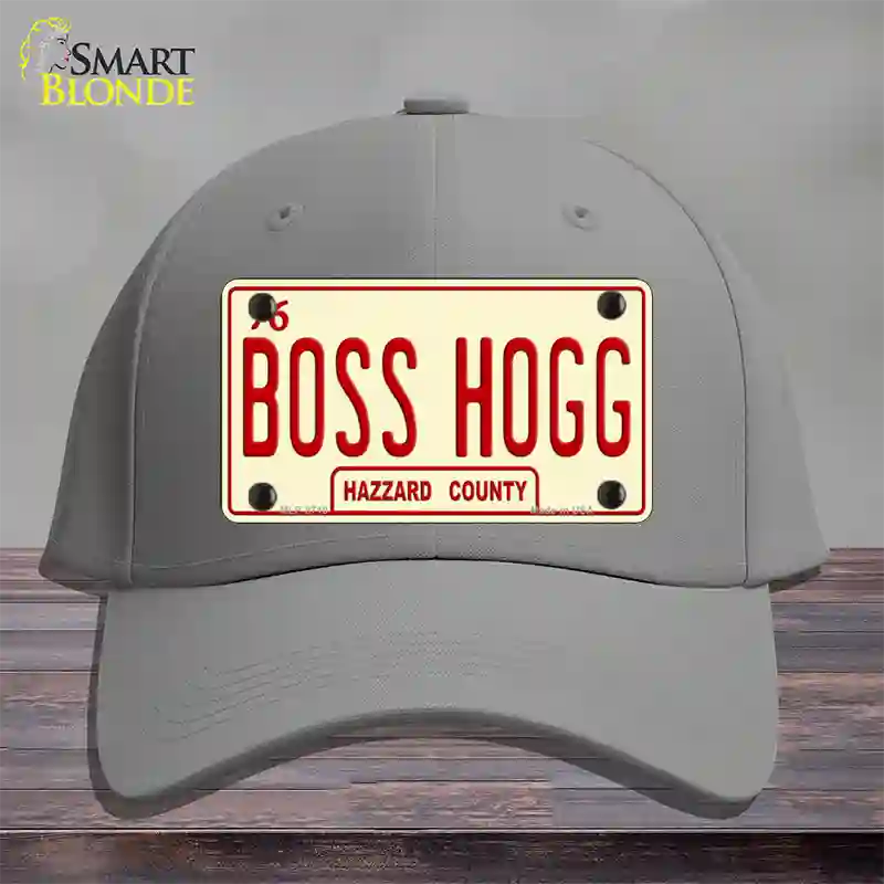 Boss Hogg Hazzard County Novelty License Plate Hat Cotton / Gray