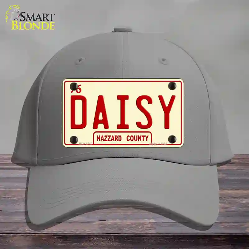 Daisy Novelty License Plate Hat Cotton / Gray