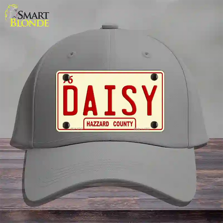 Daisy Novelty License Plate Hat Cotton / Gray