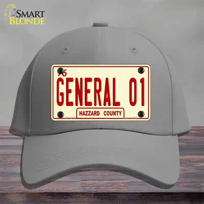 General 01 Novelty License Plate Hat Cotton / Gray