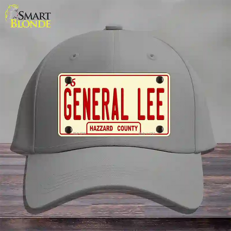 General Lee Hazzard County Novelty License Plate Hat Cotton / Gray