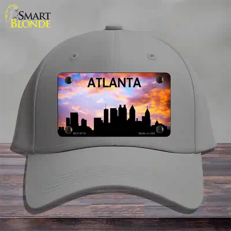 Atlanta Silhouette Novelty License Plate Hat Cotton / Gray