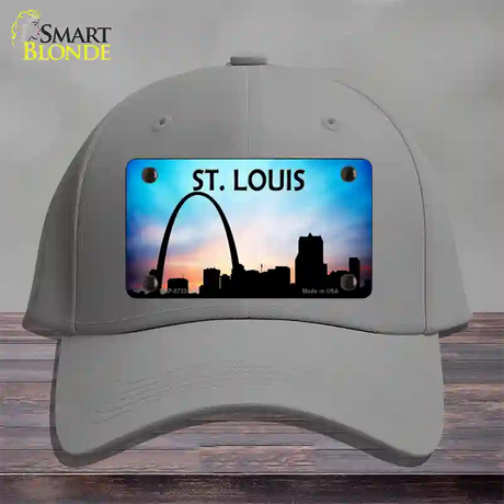 St Louis Silhouette Novelty License Plate Hat Cotton / Gray