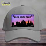 Philadelphia Silhouette Novelty License Plate Hat Cotton / Gray